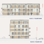  Block A – Fassade Norden/ Block B – Fassade Süden 